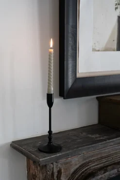 Cristina Oria Candelabros Y Portavelas^Candelabro Metálico Negro Pequeño