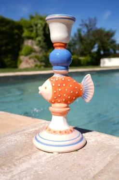 Cristina Oria Candelabros Y Portavelas^Candelabro Pez Naranja