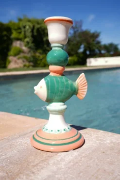 Cristina Oria Candelabros Y Portavelas^Candelabro Pez Verde