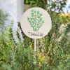 Cristina Oria Huerto Y Jardinería^Cartel Para Plantas De Jardín Tomillo