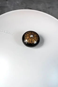 Cristina Oria Sartenes, Ollas Y Cacerolas^Cocotte Negra Con Tapa Blanca Grande