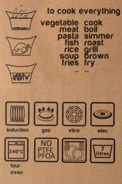 Cristina Oria Sartenes, Ollas Y Cacerolas^Cocotte Negra Con Tapa Blanca Grande