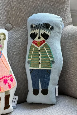 Cristina Oria Minichef^Cojín Bordado Diseño Mapache