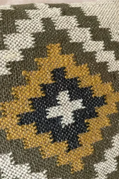 Cristina Oria Cojines^Cojín Cuadrado De Yute Y Lana Modelo Atlas