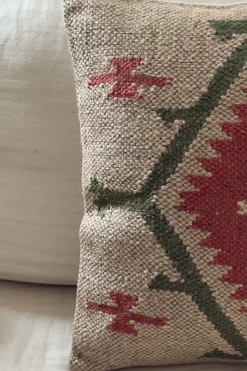 Cristina Oria Cojines^Cojín Cuadrado De Yute Y Lana Modelo Duna