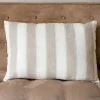 Cristina Oria Cojines^Cojín Rectangular De Lino Con Diseño De Rayas Beige Natural