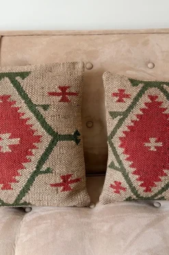 Cristina Oria Cojines^Cojín Rectangular De Yute Y Lana Modelo Duna