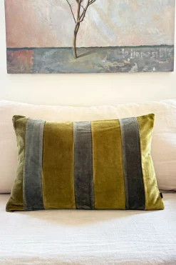 Cristina Oria Cojines^Cojín Verde De Terciopelo Rectangular