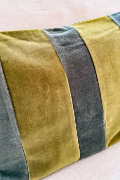 Cristina Oria Cojines^Cojín Verde De Terciopelo Rectangular