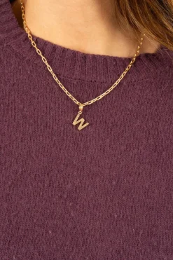 Cristina Oria Joyas Co|Joyas Co^Combinación Cadena & Iniciales Doradas Con Detalle De Estrellas