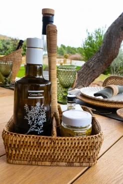 Cristina Oria Accesorios De Mesa^Convoy De Ratán Marrón Natural