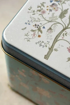 Cristina Oria Dulces Cristina Oria^Cookies En Bote Metálico Diseño Flores Azul