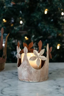 Cristina Oria Candelabros Y Portavelas|Piezas Decorativas^Corona Decorativa De Color Cobre