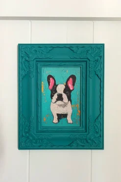 Cristina Oria Cuadros^Cuadro Azul Perro