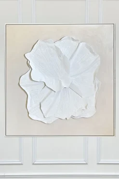 Cristina Oria Cuadros^Cuadro De Lienzo Abstracto En Relieve Con Diseño Floral