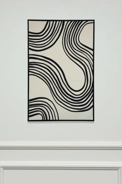 Cristina Oria Cuadros^Cuadro De Lienzo Con Diseño De Ondas Pintadas En relieve