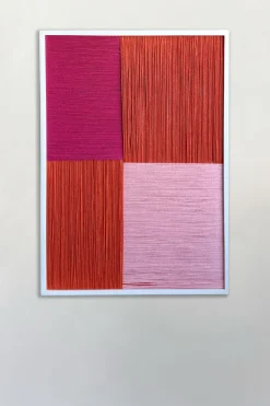 Cristina Oria Cuadros^Cuadro Geométrico De Lino Con Efecto 3D