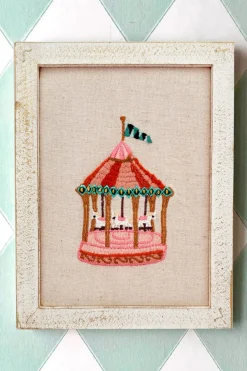 Cristina Oria Cuadros|Minichef^Cuadro Infantil Carrusel