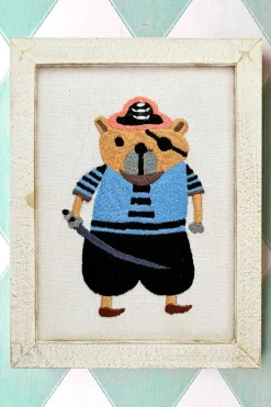 Cristina Oria Cuadros|Minichef^Cuadro Infantil Oso Pirata