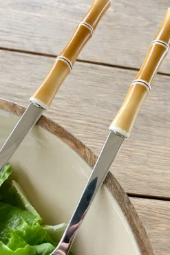 Cristina Oria Cubiertos De Servir^Cubiertos De Servir Diseño Bambú