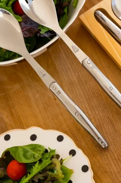 Cristina Oria Cubiertos De Servir^Cubiertos De Servir Plateados En Caja De Madera