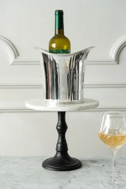 Cristina Oria Cubiteras Y Champaneras^Cubitera Con Diseño Irregular De Plata CO