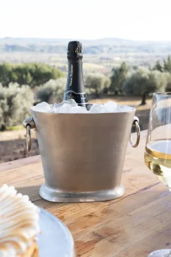 Cristina Oria Cubiteras Y Champaneras^Cubitera Plateada Con Arandelas