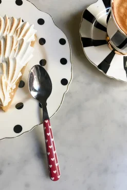 Cristina Oria Cubiertos De Postre^Cucharita Con Diseño De Corazones