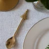 Cristina Oria Cubiertos De Aperitivo|Cubiertos De Postre^Cucharita De Bronce Con Diseño De Árbol De Navidad