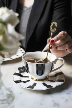 Cristina Oria Cubiertos De Postre|Menaje Iniciales^Cucharita de Bronce Inicial C