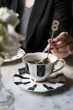 Cristina Oria Cubiertos De Postre|Menaje Iniciales^Cucharita de Bronce Inicial B