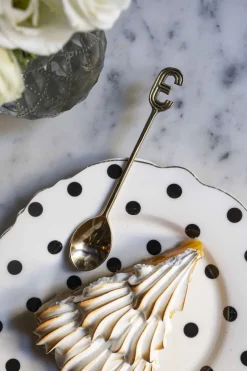 Cristina Oria Cubiertos De Postre|Menaje Iniciales^Cucharita de Bronce Inicial E