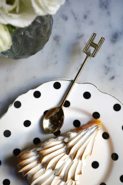 Cristina Oria Cubiertos De Postre|Menaje Iniciales^Cucharita de Bronce Inicial H