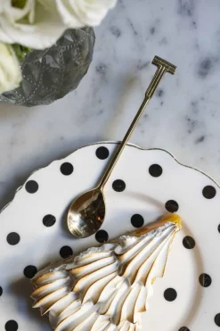 Cristina Oria Menaje Iniciales|Cubiertos De Postre^Cucharita de Bronce Inicial T