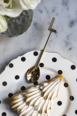 Cristina Oria Cubiertos De Postre|Menaje Iniciales^Cucharita de Bronce Inicial L