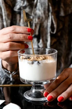 Cristina Oria Cubiertos De Postre|Menaje Iniciales^Cucharita de Bronce Inicial L