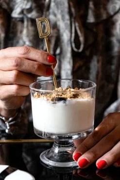 Cristina Oria Cubiertos De Postre|Menaje Iniciales^Cucharita de Bronce Inicial D