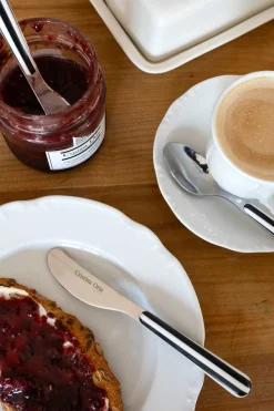 Cristina Oria Cubiertos De Aperitivo|Cubiertos De Postre^Cuchillo Con Diseño De Rayas CO