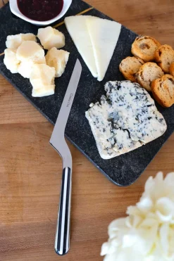 Cristina Oria Cubiertos De Aperitivo|Cuchillos^Cuchillo De Queso Con Diseño De Rayas CO