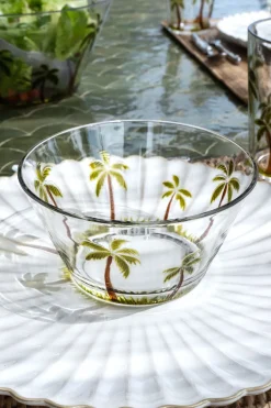 Cristina Oria Fuentes, Ensaladeras Y Cuencos^Cuenco Acrílico Diseño Palmeras