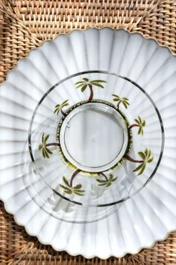 Cristina Oria Fuentes, Ensaladeras Y Cuencos^Cuenco Acrílico Diseño Palmeras