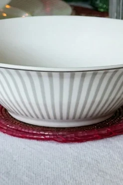 Cristina Oria Fuentes, Ensaladeras Y Cuencos^Cuenco Blanco Y Gris