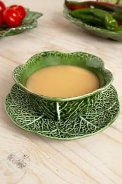 Cristina Oria Fuentes, Ensaladeras Y Cuencos^Cuenco Cerámica Con Plato Hoja De Col