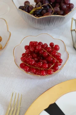 Cristina Oria Fuentes, Ensaladeras Y Cuencos^Cuenco De Cristal Con Borde Dorado Pequeño