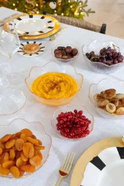 Cristina Oria Fuentes, Ensaladeras Y Cuencos^Cuenco De Cristal Con Borde Dorado Pequeño
