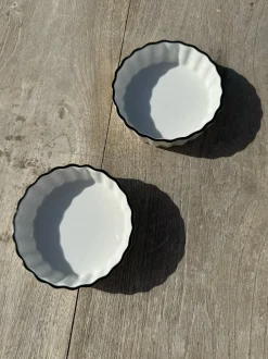 Cristina Oria Fuentes, Ensaladeras Y Cuencos^Cuenco De Porcelana Blanco Con Filo Negro