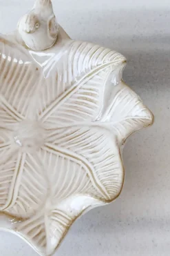 Cristina Oria Joyeros, Carteras Y Fundas|Piezas Decorativas^Cuenco Decorativo Blanco Flor Irregular Con Pájaros