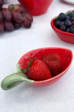 Cristina Oria Fuentes, Ensaladeras Y Cuencos^Cuenco Diseño Fresa Con Asa