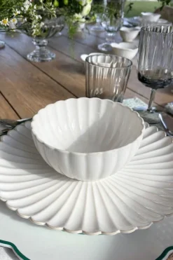 Cristina Oria Fuentes, Ensaladeras Y Cuencos^Cuenco Grande Blanca Flor CO