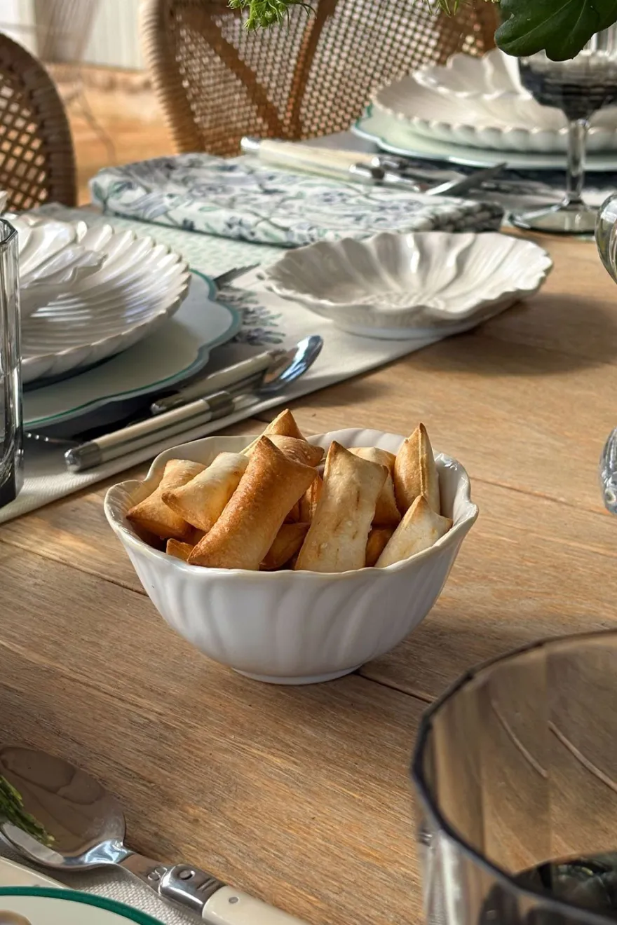 Cristina Oria Fuentes, Ensaladeras Y Cuencos^Cuenco Mediano Con Diseño De Flor Blanca CO